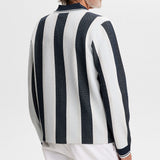 J.Lindeberg Golf Shirt - Silas Knit Sweater Polo - Skywriting SH26