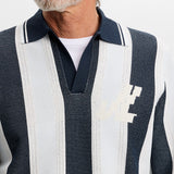 J.Lindeberg Golf Shirt - Silas Knit Sweater Polo - Skywriting SH26