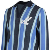 J.Lindeberg Golf Shirt - Silas Stripe Knit Sweater Polo - JL Navy SS26