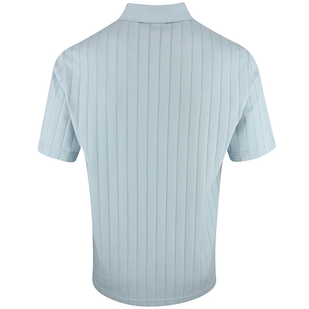 J.Lindeberg Golf Shirt - Simon Stripe Regular Fit - Forget-Me-Not SS26