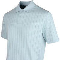 J.Lindeberg Golf Shirt - Simon Stripe Regular Fit - Forget-Me-Not SS26