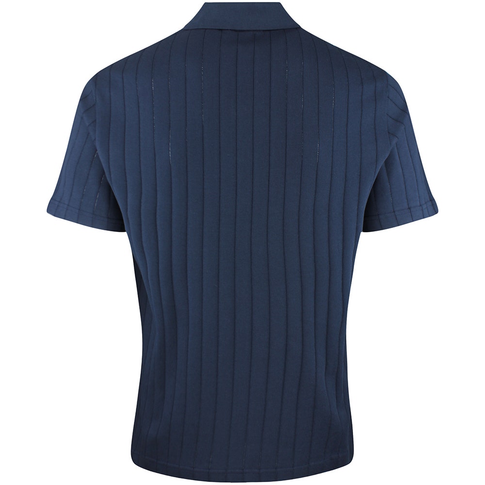 J.Lindeberg Golf Shirt - Simon Stripe Regular Fit - JL Navy SS26