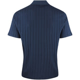 J.Lindeberg Golf Shirt - Simon Stripe Regular Fit - JL Navy SS26