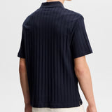J.Lindeberg Golf Shirt - Simon Stripe Regular Fit - JL Navy SS26