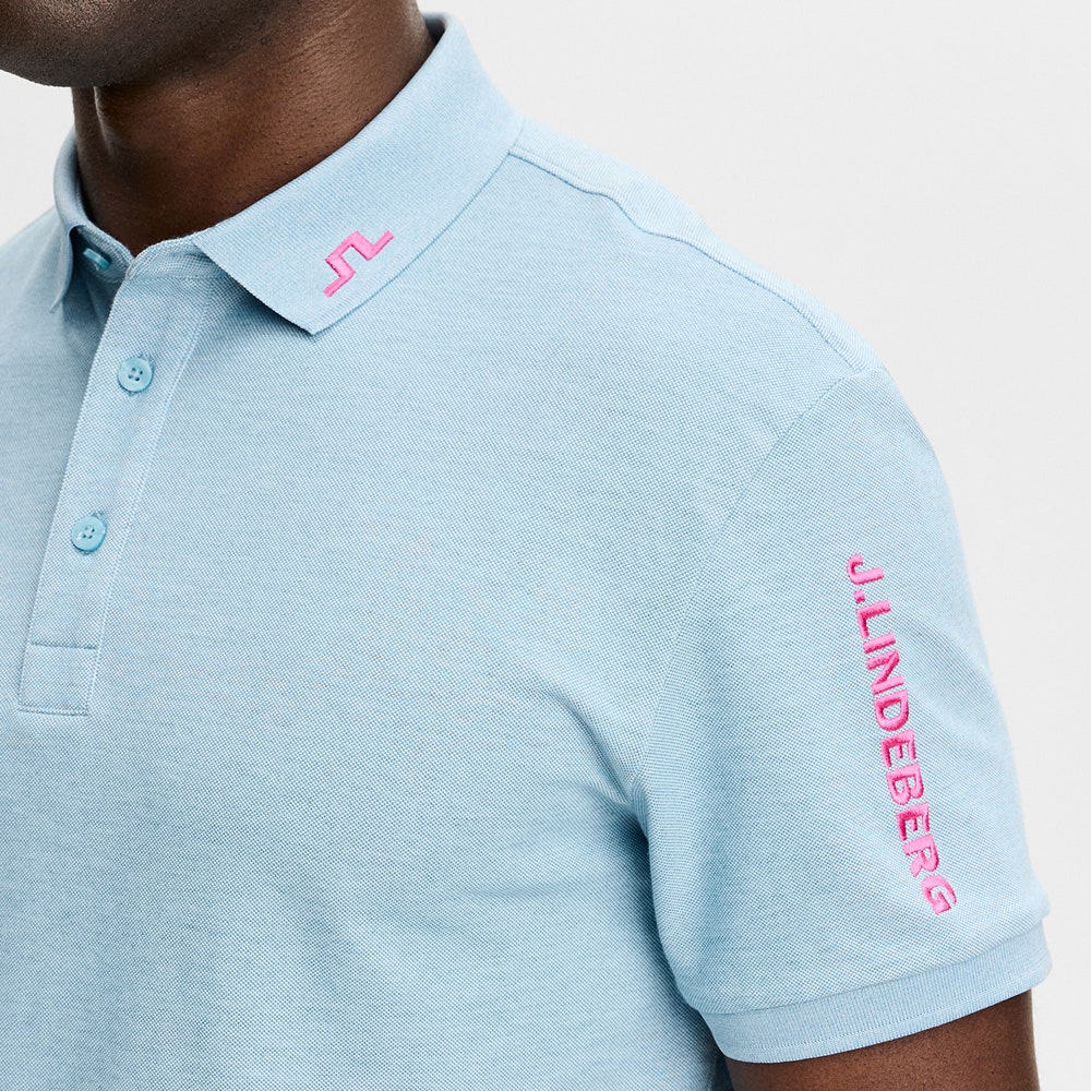 J.Lindeberg Golf Shirt - Tour Tech Pique Reg. Fit - Forget-Me-Not 2026