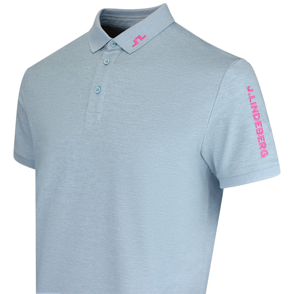 J.Lindeberg Golf Shirt - Tour Tech Pique Reg. Fit - Forget-Me-Not 2026