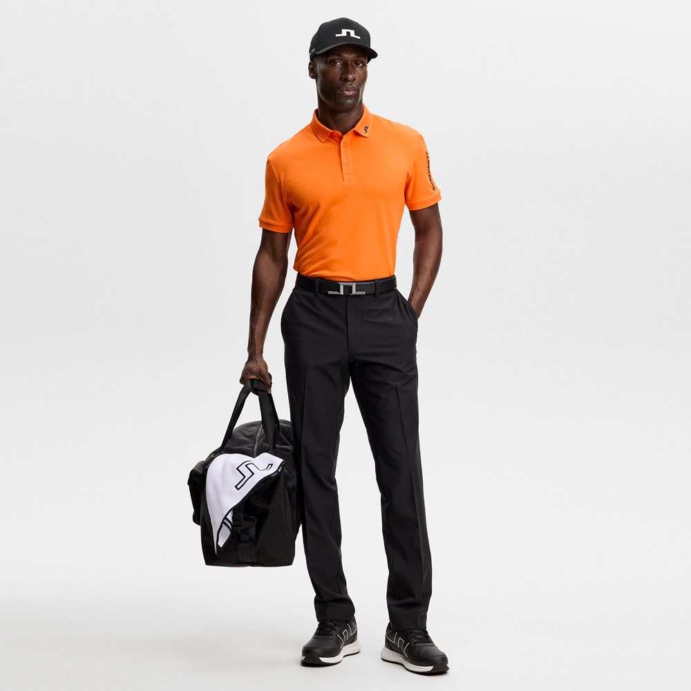 J.Lindeberg Golf Shirt - Tour Tech Pique Reg. Fit - Golden Poppy 2026