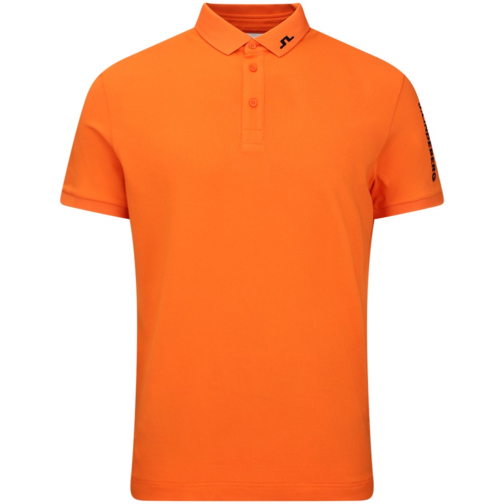 J.Lindeberg Golf Shirt - Tour Tech Pique Reg. Fit - Golden Poppy 2026