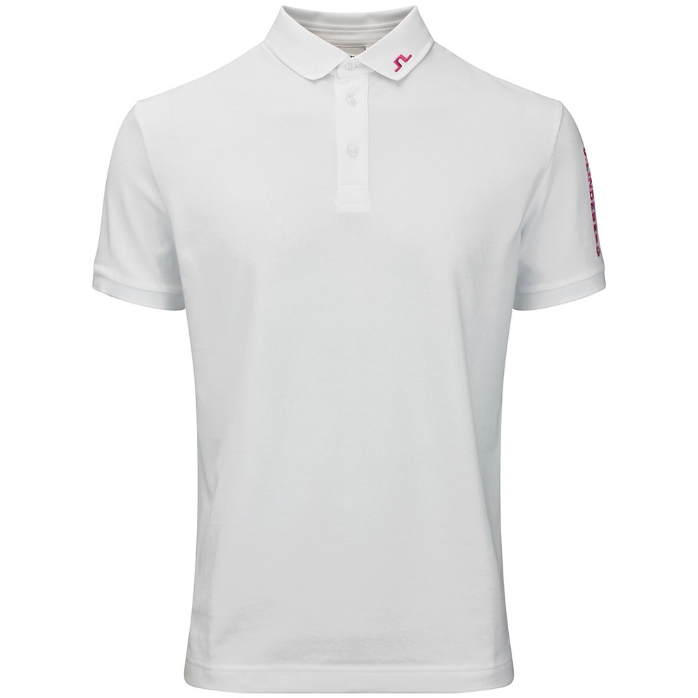 J.Lindeberg Golf Shirt - Tour Tech Pique Reg. Fit - White 2026
