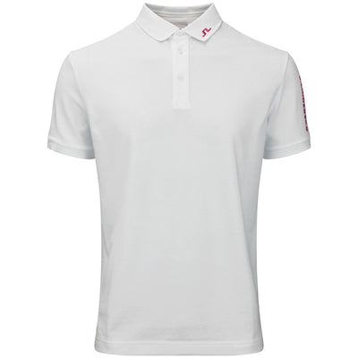 J.Lindeberg Golf Shirt - Tour Tech Pique Reg. Fit - White 2026