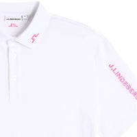 J.Lindeberg Golf Shirt - Tour Tech Pique Reg. Fit - White 2026