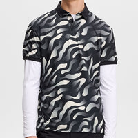 J.Lindeberg Golf Shirt - Tour Tech Print Reg. Fit - BF Black AW26