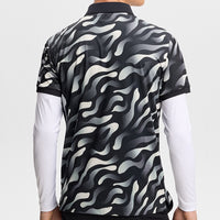 J.Lindeberg Golf Shirt - Tour Tech Print Reg. Fit - BF Black AW26