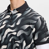 J.Lindeberg Golf Shirt - Tour Tech Print Reg. Fit - BF Black AW26