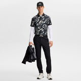 J.Lindeberg Golf Shirt - Tour Tech Print Reg. Fit - BF Black AW26