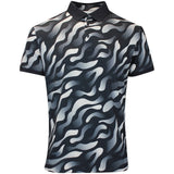 J.Lindeberg Golf Shirt - Tour Tech Print Reg. Fit - BF Black AW26