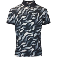 J.Lindeberg Golf Shirt - Tour Tech Print Reg. Fit - BF Black AW26