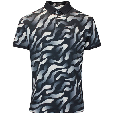 J.Lindeberg Golf Shirt - Tour Tech Print Reg. Fit - BF Black AW26