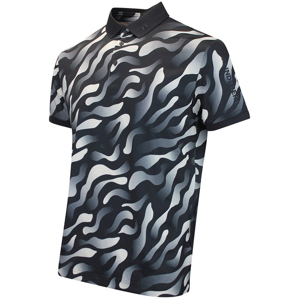 J.Lindeberg Golf Shirt - Tour Tech Print Reg. Fit - BF Black AW26
