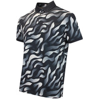 J.Lindeberg Golf Shirt - Tour Tech Print Reg. Fit - BF Black AW26