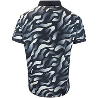 J.Lindeberg Golf Shirt - Tour Tech Print Reg. Fit - BF Black AW26