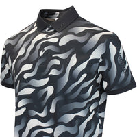 J.Lindeberg Golf Shirt - Tour Tech Print Reg. Fit - BF Black AW26