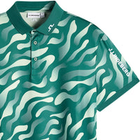 J.Lindeberg Golf Shirt - Tour Tech Print Reg. Fit - BF Forest AW26