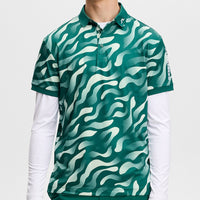 J.Lindeberg Golf Shirt - Tour Tech Print Reg. Fit - BF Forest AW26