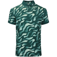 J.Lindeberg Golf Shirt - Tour Tech Print Reg. Fit - BF Forest AW26