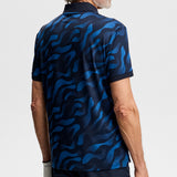 J.Lindeberg Golf Shirt - Tour Tech Print Reg. Fit - BF Navy AW26