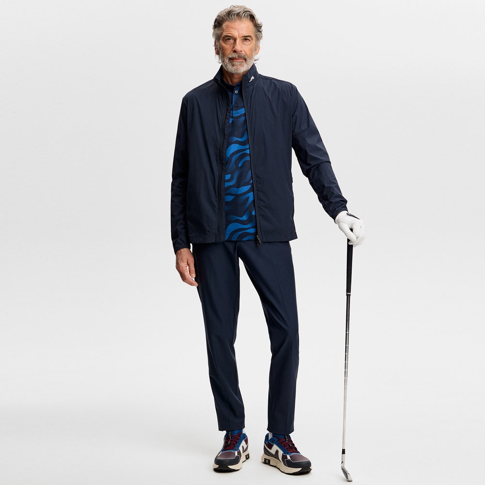 J.Lindeberg Golf Shirt - Tour Tech Print Reg. Fit - BF Navy AW26