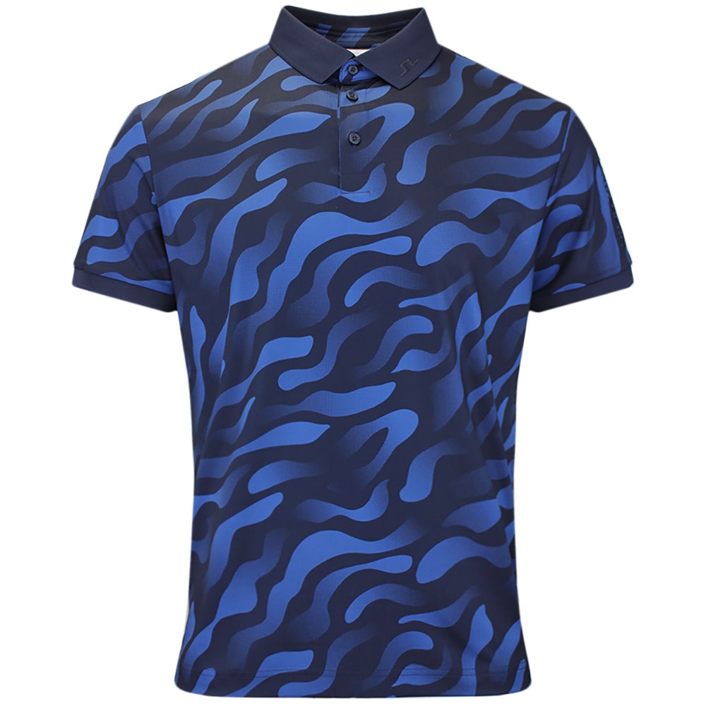 J.Lindeberg Golf Shirt - Tour Tech Print Reg. Fit - BF Navy AW26