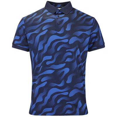 J.Lindeberg Golf Shirt - Tour Tech Print Reg. Fit - BF Navy AW26