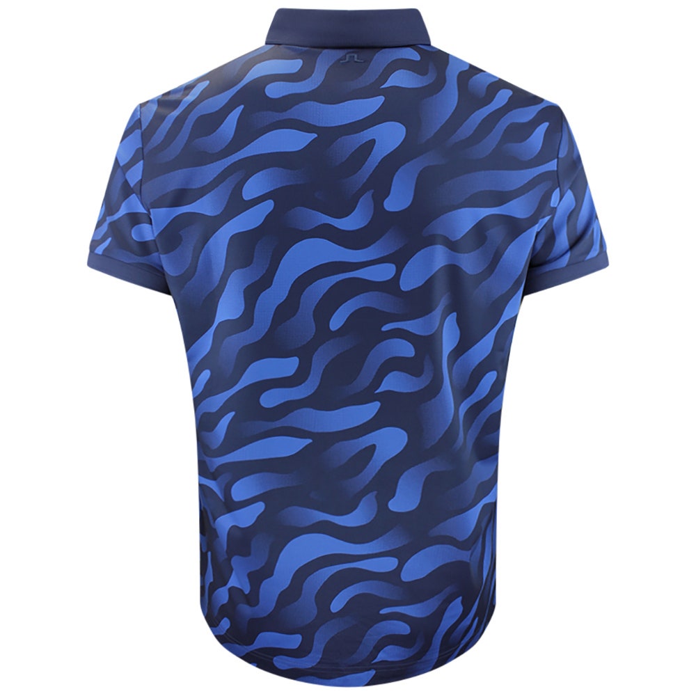 J.Lindeberg Golf Shirt - Tour Tech Print Reg. Fit - BF Navy AW26