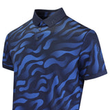 J.Lindeberg Golf Shirt - Tour Tech Print Reg. Fit - BF Navy AW26