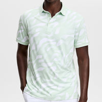 J.Lindeberg Golf Shirt - Tour Tech Print Reg. Fit - BF S. Green AW26