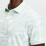 J.Lindeberg Golf Shirt - Tour Tech Print Reg. Fit - BF S. Green AW26