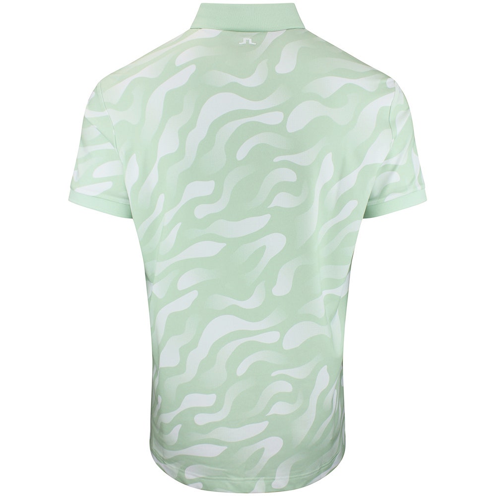 J.Lindeberg Golf Shirt - Tour Tech Print Reg. Fit - BF S. Green AW26