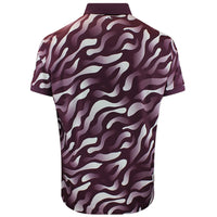 J.Lindeberg Golf Shirt - Tour Tech Print Reg. Fit - BF Wine AW26
