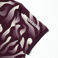 J.Lindeberg Golf Shirt - Tour Tech Print Reg. Fit - BF Wine AW26