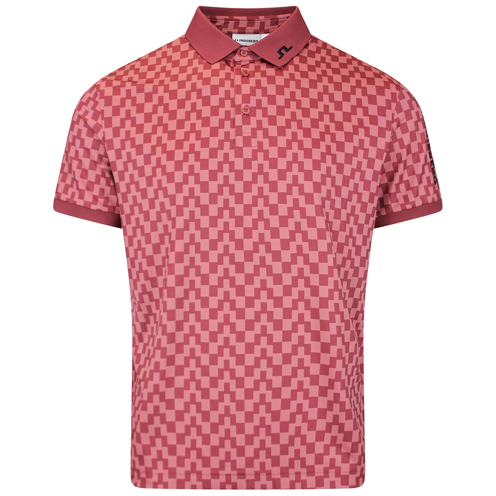J.Lindeberg Golf Shirt - Tour Tech Print Reg. Fit - BS Apple SS26