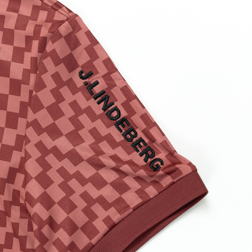 J.Lindeberg Golf Shirt - Tour Tech Print Reg. Fit - BS Apple SS26