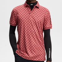 J.Lindeberg Golf Shirt - Tour Tech Print Reg. Fit - BS Apple SS26