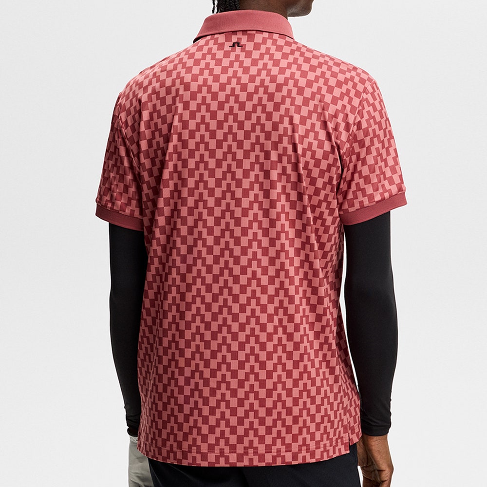 J.Lindeberg Golf Shirt - Tour Tech Print Reg. Fit - BS Apple SS26
