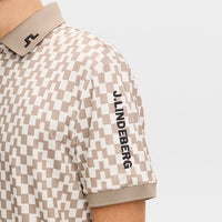 J.Lindeberg Golf Shirt - Tour Tech Print Reg. Fit - BS Brindle SS26