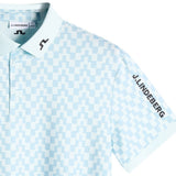 J.Lindeberg Golf Shirt - Tour Tech Print Reg. Fit - BS Skylight SS26