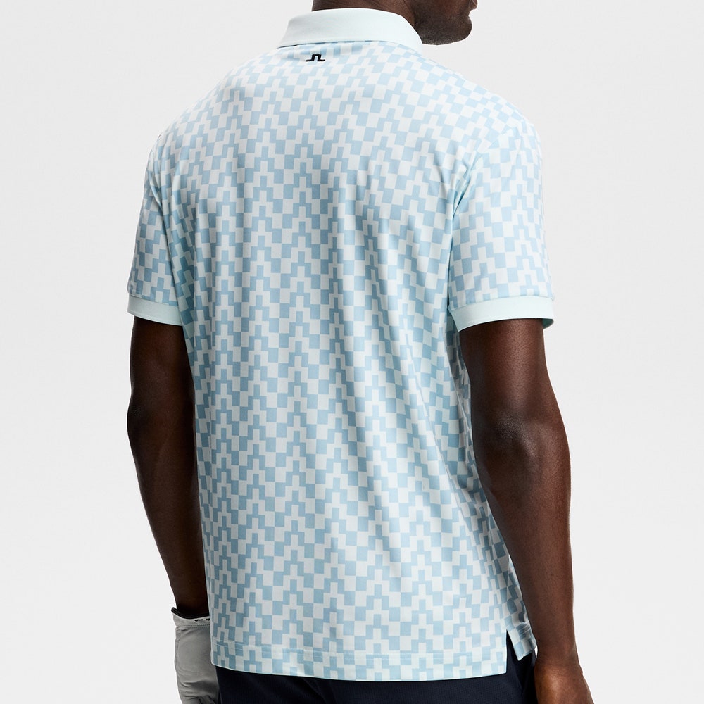 J.Lindeberg Golf Shirt - Tour Tech Print Reg. Fit - BS Skylight SS26