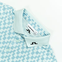 J.Lindeberg Golf Shirt - Tour Tech Print Reg. Fit - BS Skylight SS26