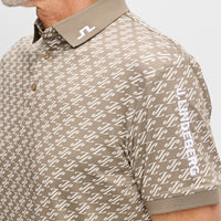 J.Lindeberg Golf Shirt - Tour Tech Print Reg. Fit - CJS Brindle AW26