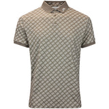 J.Lindeberg Golf Shirt - Tour Tech Print Reg. Fit - CJS Brindle AW26